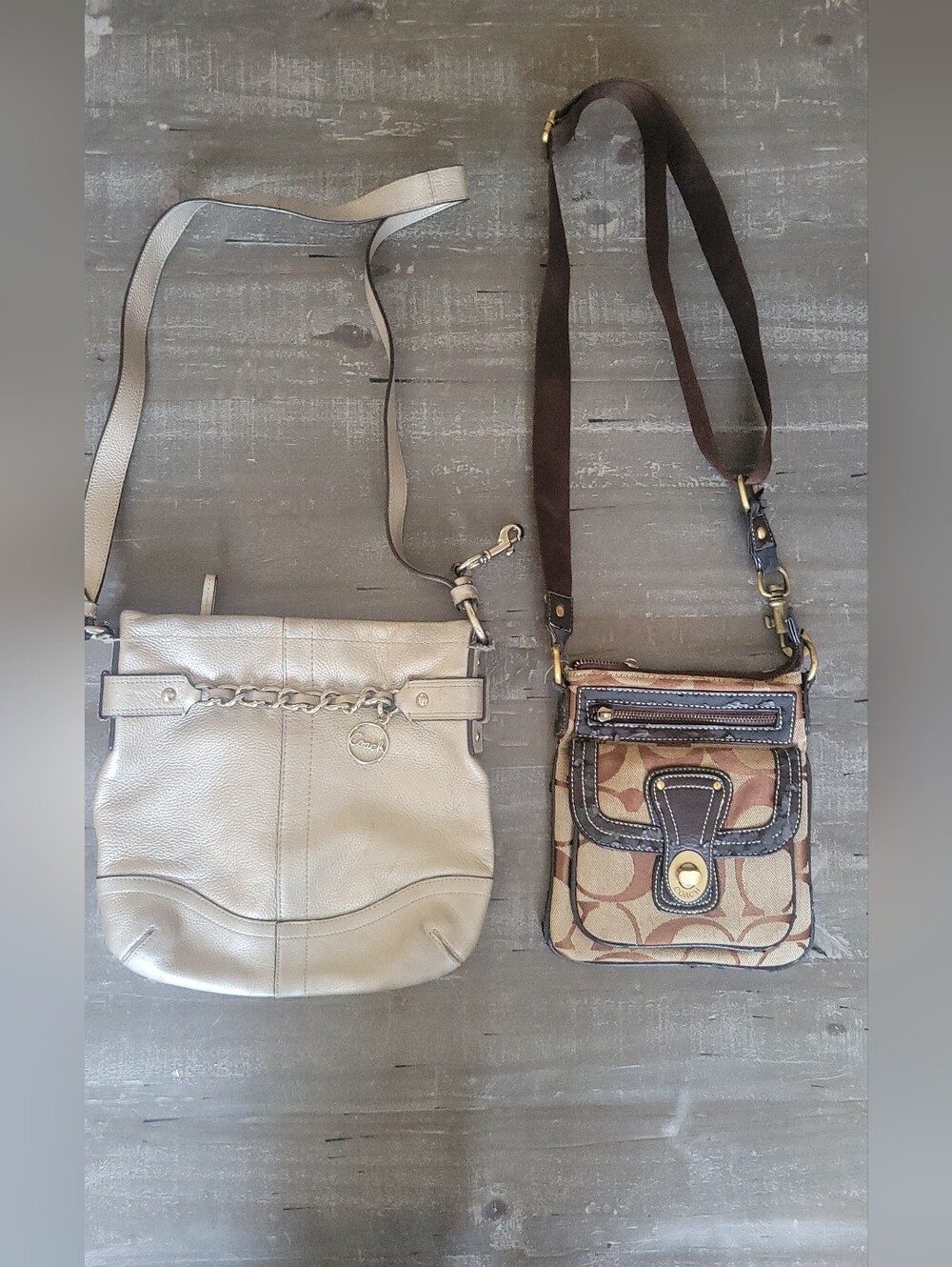 Pair Of Preloved Condition Coach Bags *flawed*